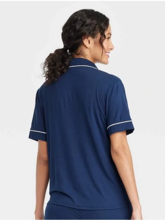 AUDEN cloudknit short sleeve sleep top - Picture 3 of 6